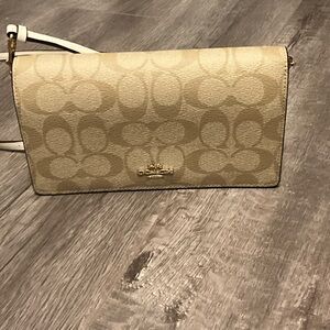 Coach Beige Signature Crossbody bag